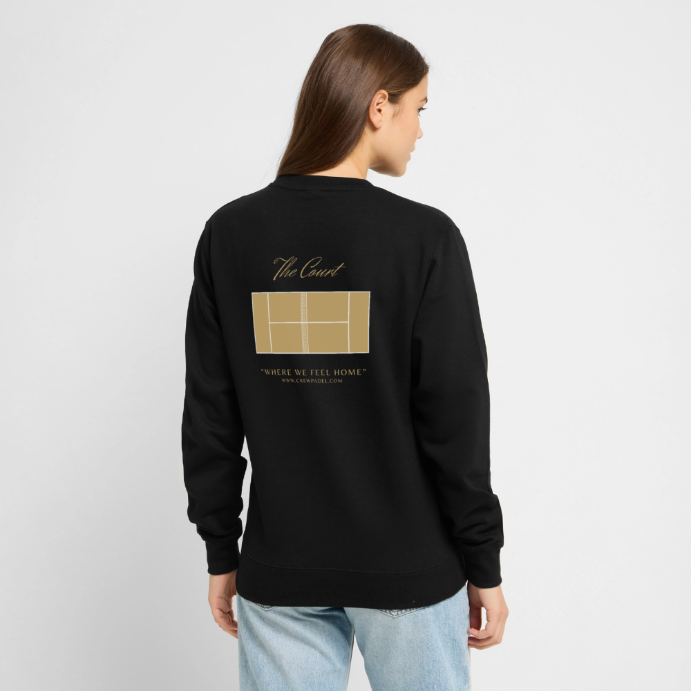 CREWPADEL Sweat – THE COURT - black