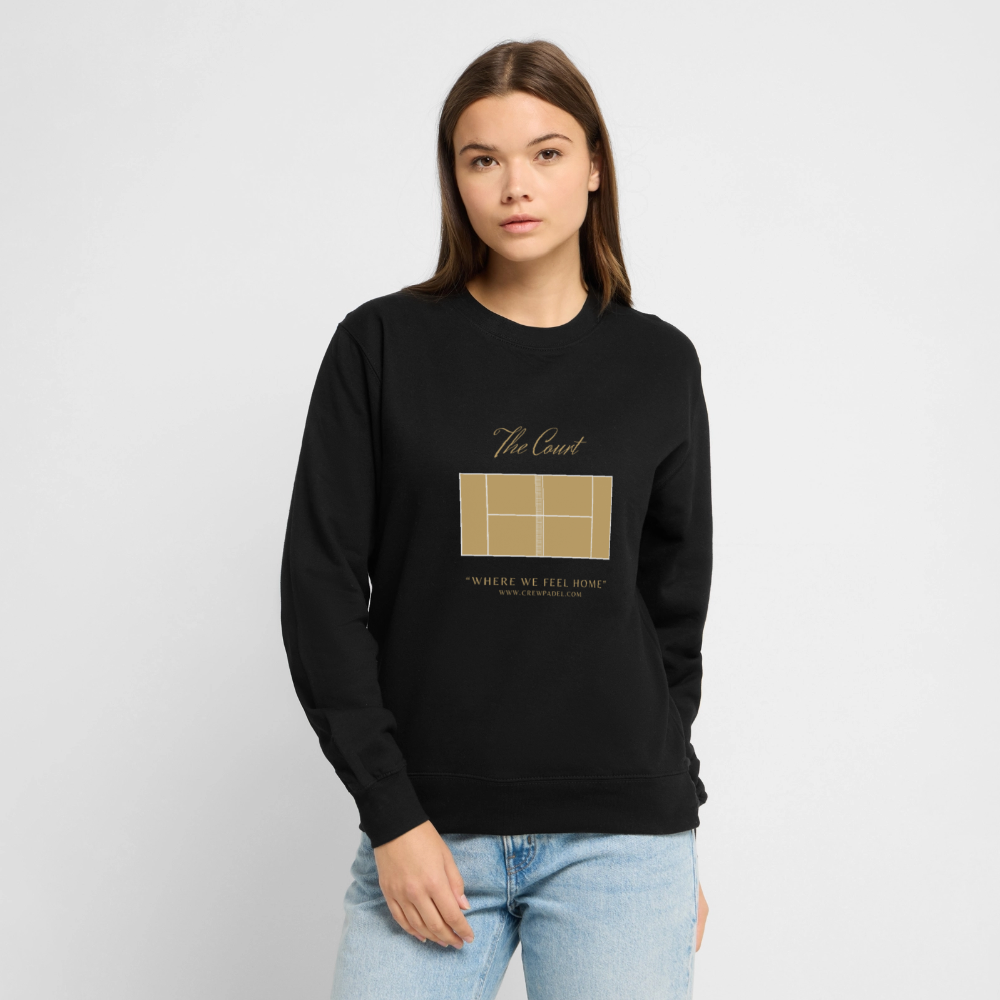 CREWPADEL Sweat – THE COURT - black