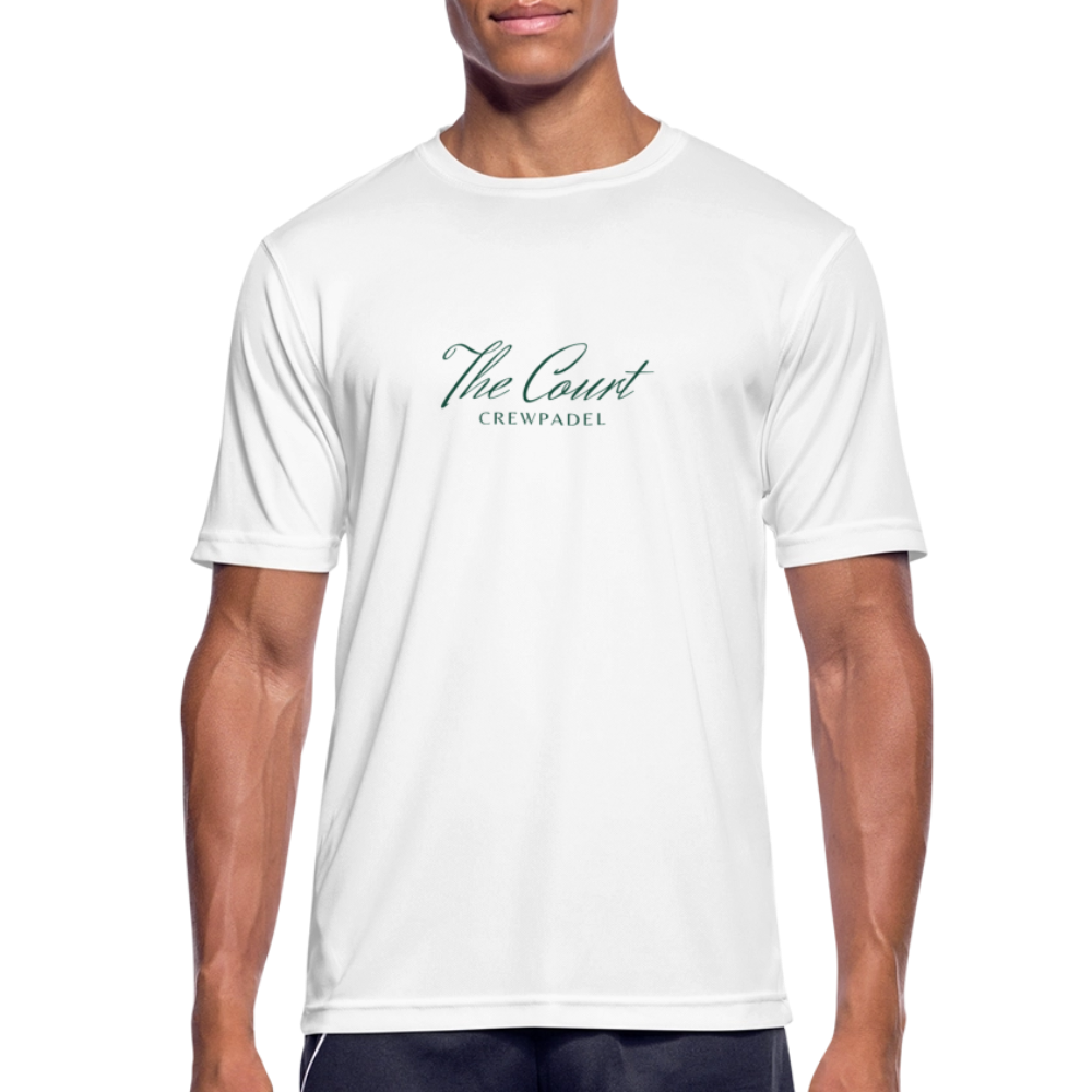 CREWPADEL Performance Tee – THE COURT - white