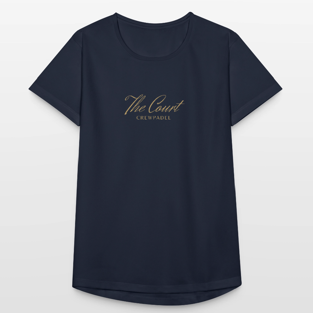CREWPADEL Performance Tee – THE COURT - dark navy