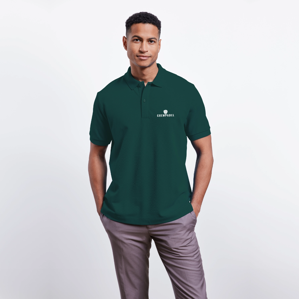 CREWPADEL Essential Polo - darkgreen - glazed green