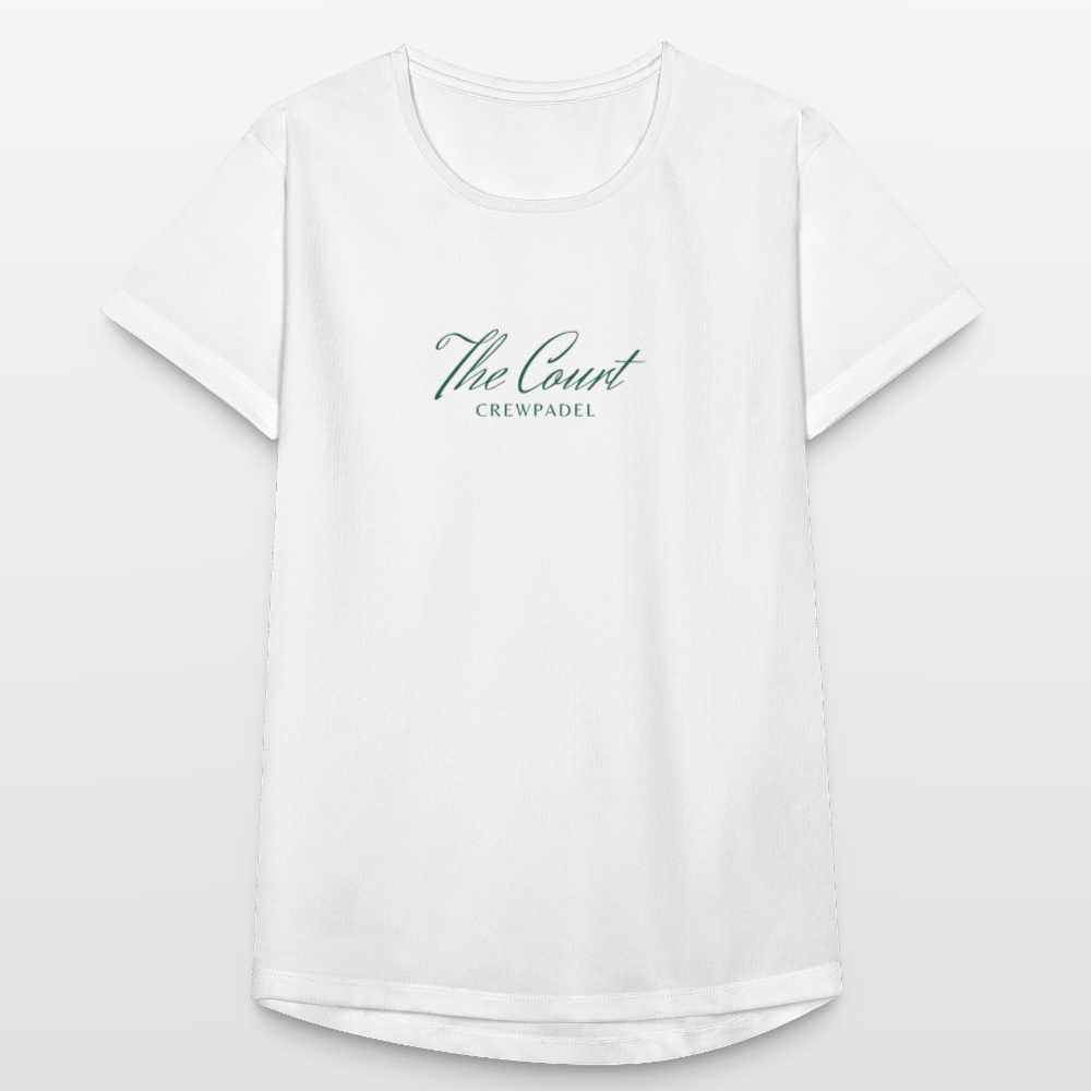 CREWPADEL Performance Tee – THE COURT - white