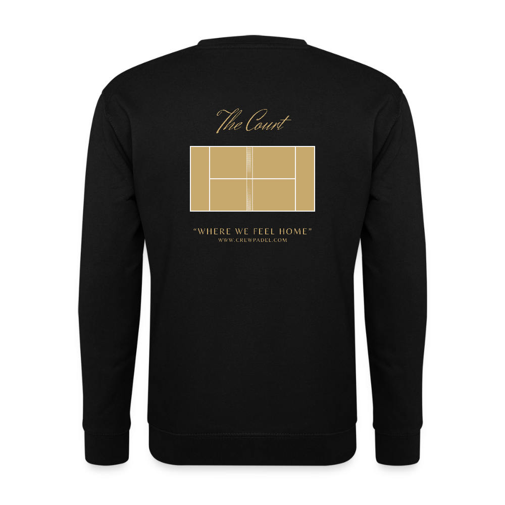 CREWPADEL Sweat – THE COURT - black