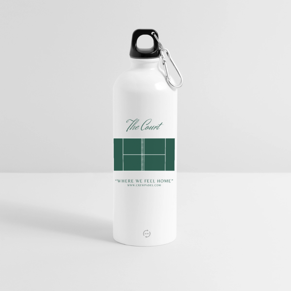 Crewpadel Trinkflasche mit Karabiner 750 ml - Weiß