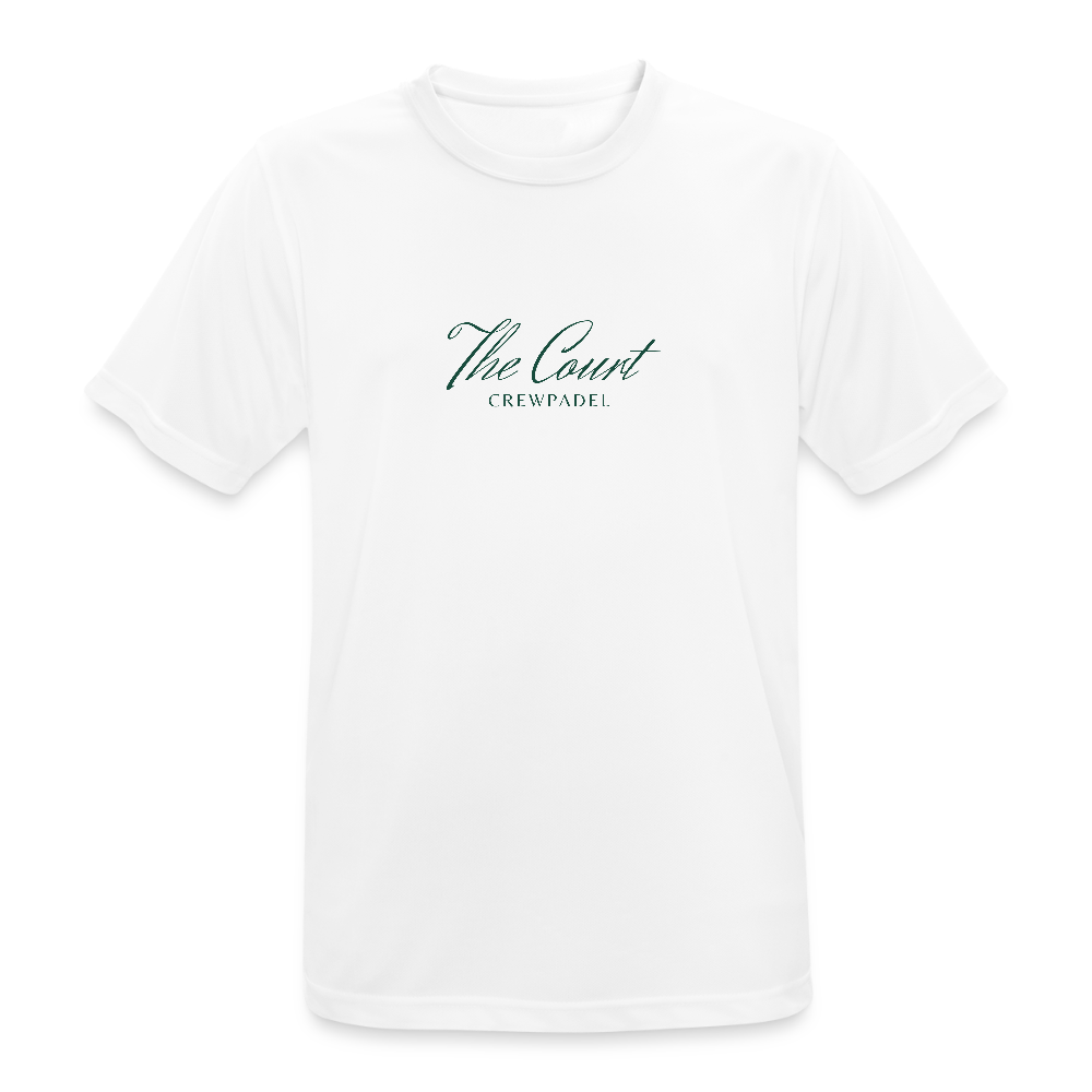 CREWPADEL Performance Tee – THE COURT - white