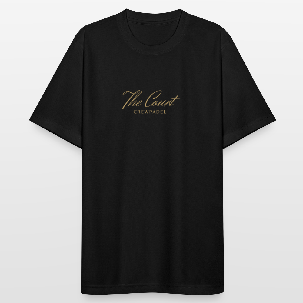 CREWPADEL Performance Tee – THE COURT - black