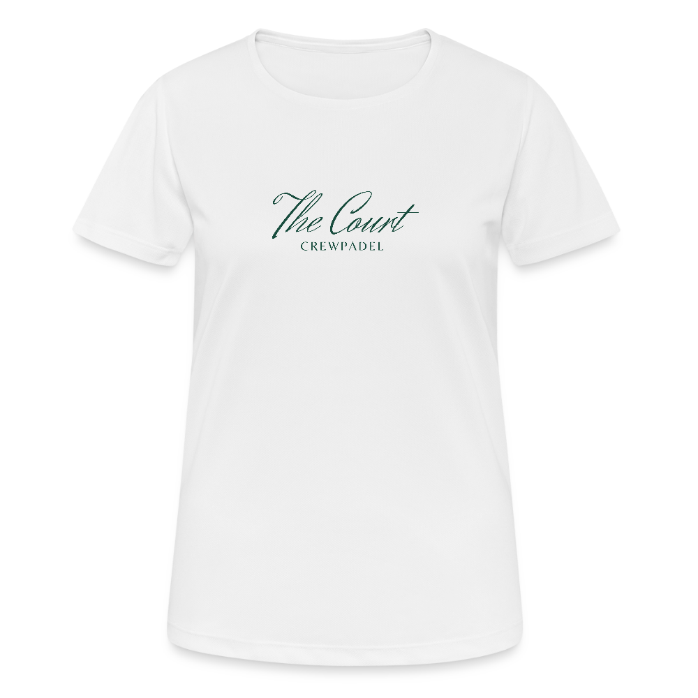 CREWPADEL Performance Tee – THE COURT - white