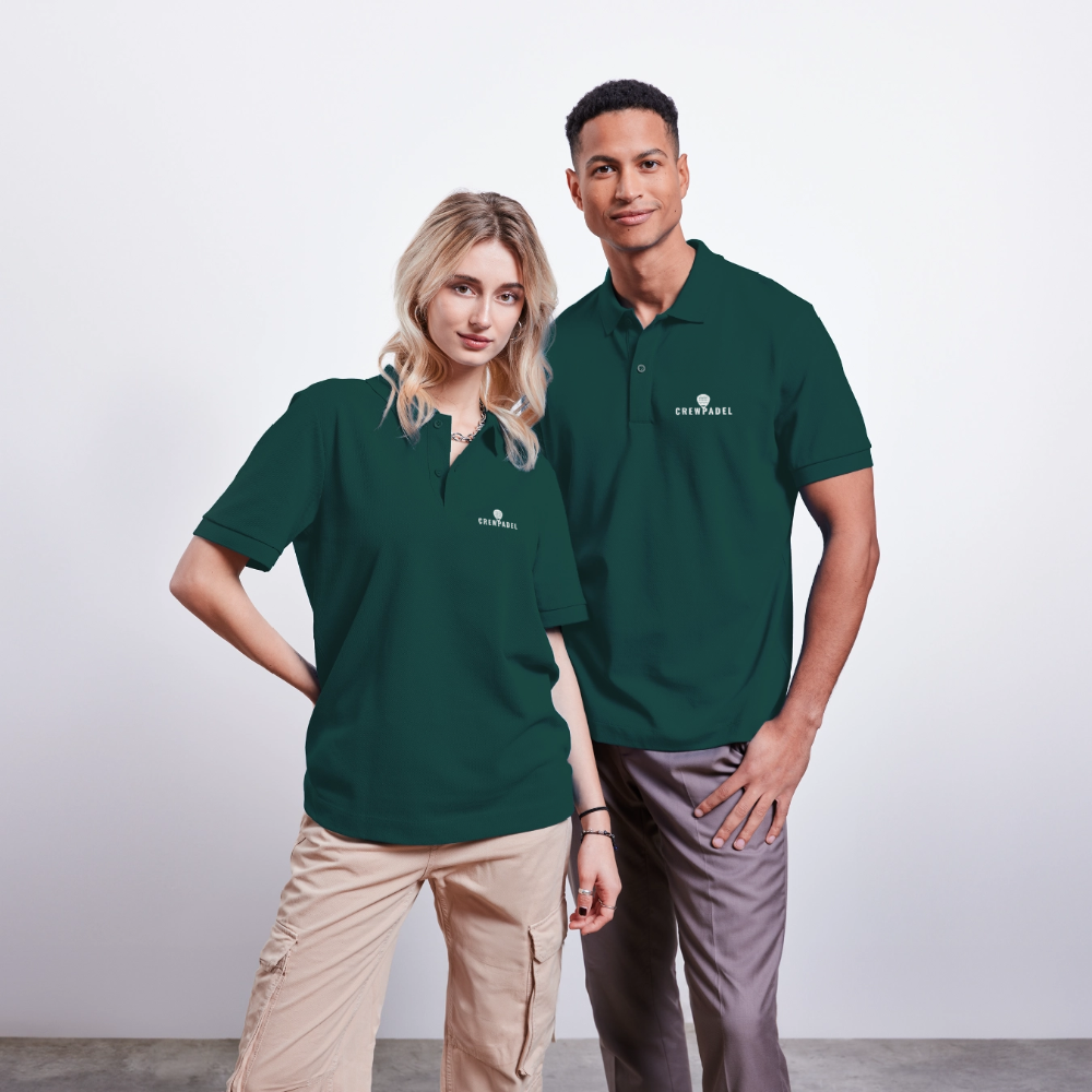 CREWPADEL Essential Polo - darkgreen - glazed green